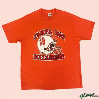 Vintage 80s Trench NFL Tampa Bay Buccaneers Football Shirt Mens XL