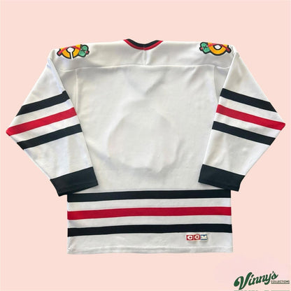 Vintage 90s CCM NHL Chicago Blackhawks Hockey Jersey Mens Medium