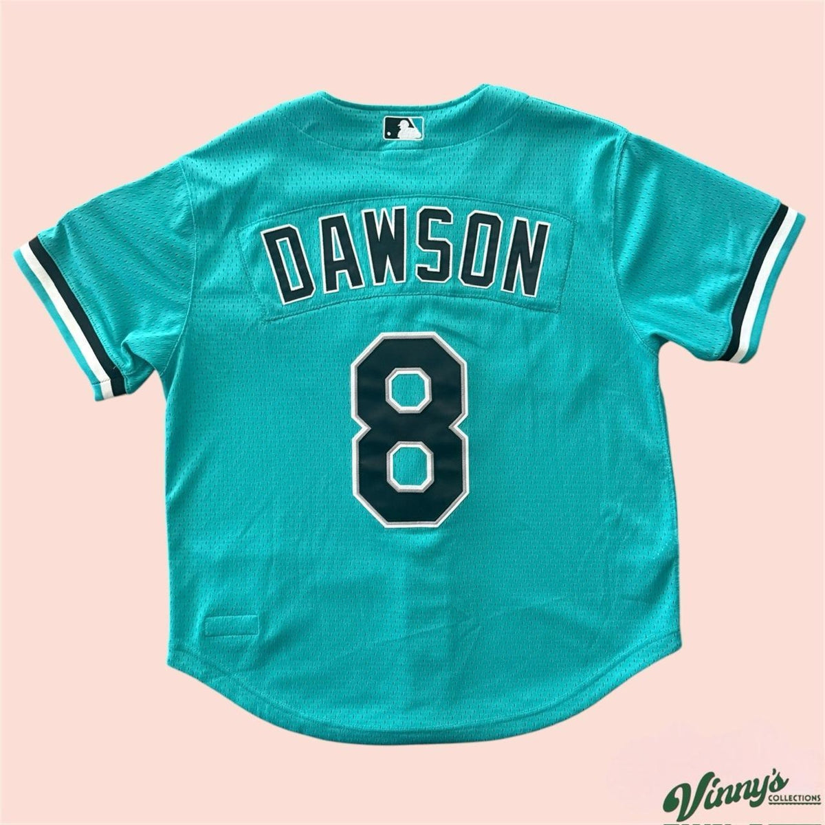 Mitchell & Ness MLB Florida Marlins Andre Dawson Baseball Jersey Mens 44 Large