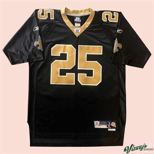 Vintage Reebok New Orleans Saints Reggie Bush Football Jersey Mens Large