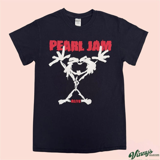 Gildan Pearl Jam Alive Stick Man Band Shirt Mens Small