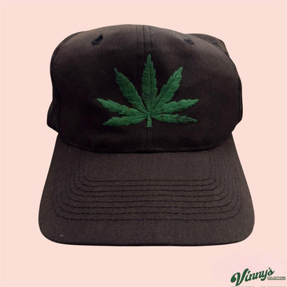 Vintage 90s Lucent Marijuana Hemp Plant Snapback Hat