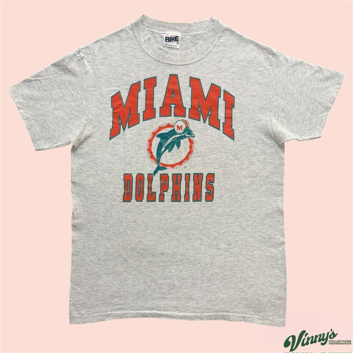 Vintage 90s Bike NFL Miami Dolphins Football Shirt Mens Medium