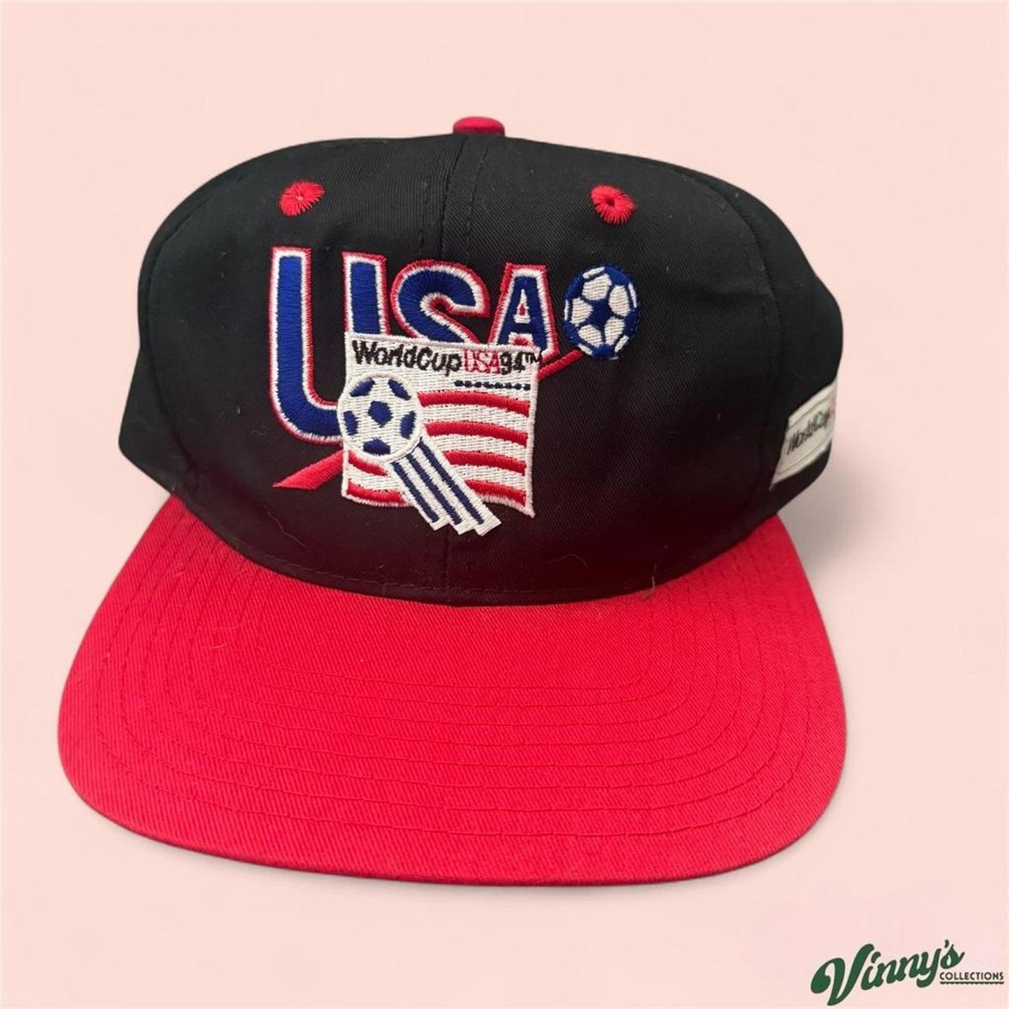 Vintage 90s Twins Enterprise 1994 USA World Cup Soccer Snapback Cap