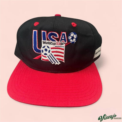 Vintage 90s Twins Enterprise 1994 USA World Cup Soccer Snapback Cap