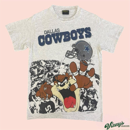 Vintage 90s Changes NFL Dallas Cowboys Taz Football Shirt Mens Medium