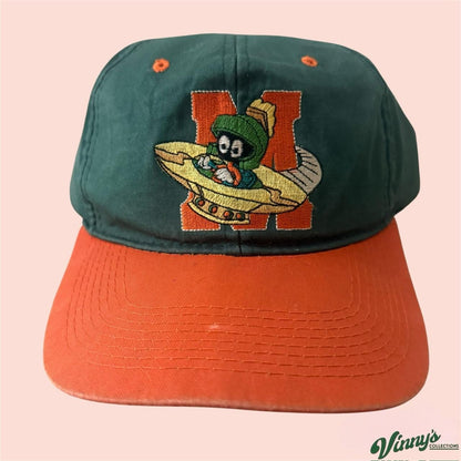 Vintage 90s Looney Tunes Marvin the Martian Snapback Hat