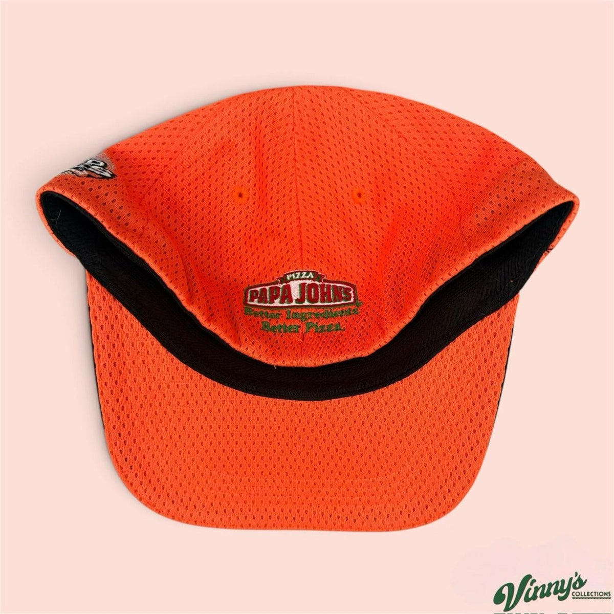 Vintage 00s Y2K Florida Marlins World Series Papa Johns Flex Fit Hat