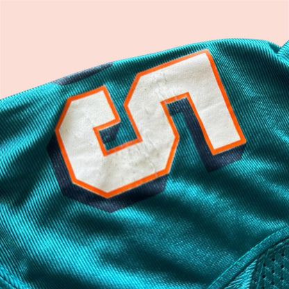 Vintage Reebok NFL Miami Dolphins Junior Seau Football Jersey Mens Medium