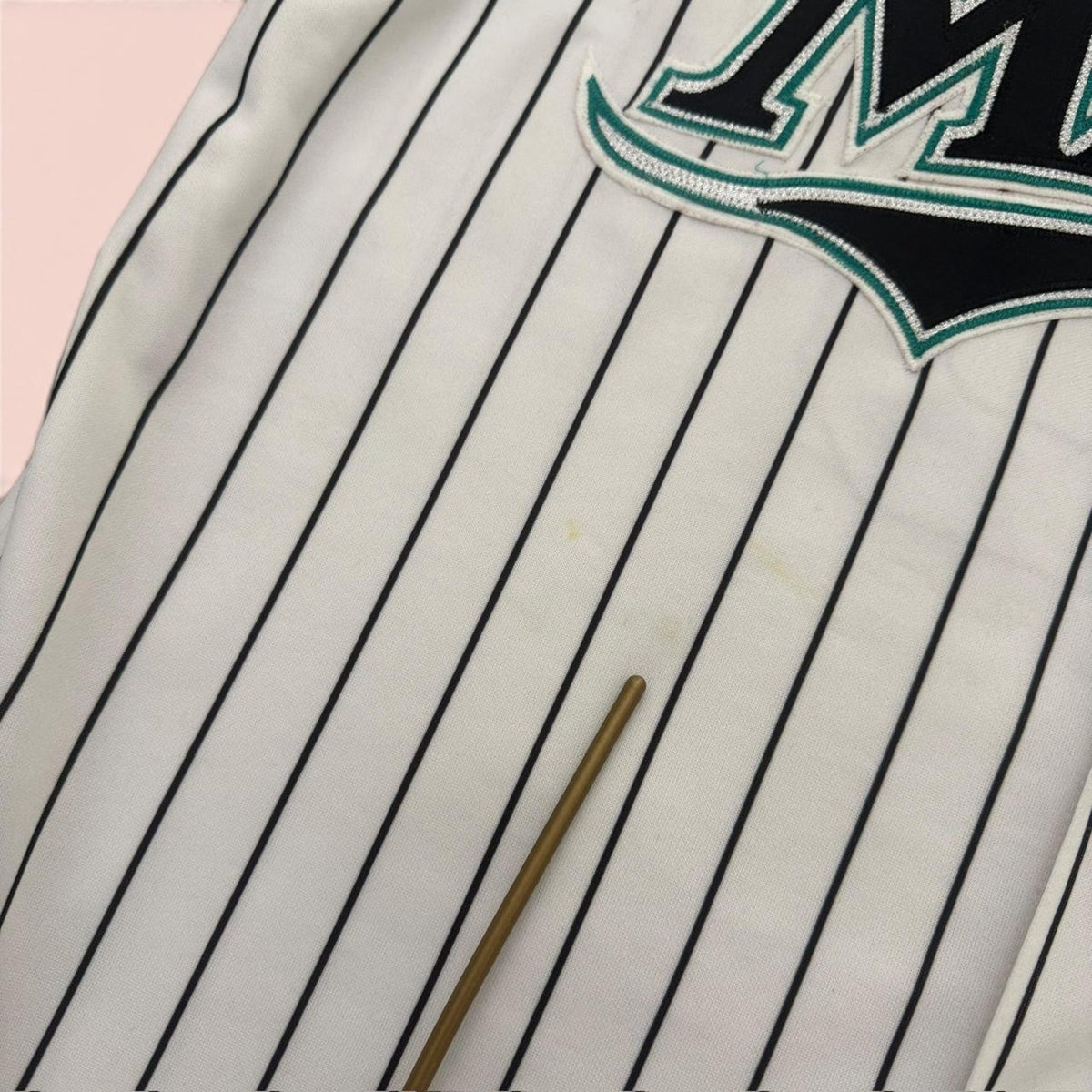 Vintage Majestic Florida Marlins 2003 World Series Miguel Cabrera Jersey Mens XL