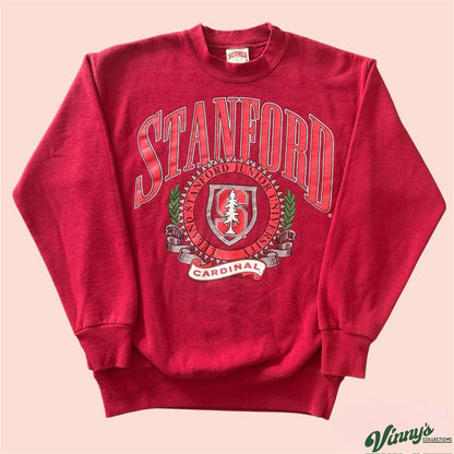 Vintage 90s Nutmeg Stanford Cardinal College Sweatshirt Mens Medium