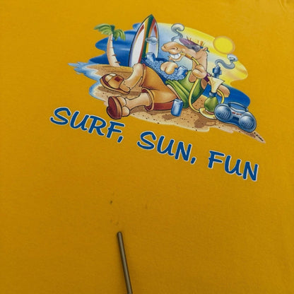 Vintage 90s Maria Surf Sun Fun Camel Shirt Mens XL