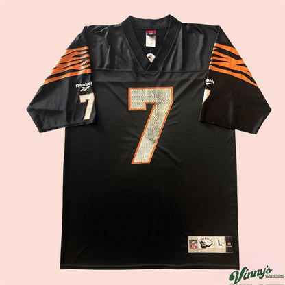 Vintage Reebok NFL Cincinnati Bengals Boomer Esiason Football Jersey Mens Large