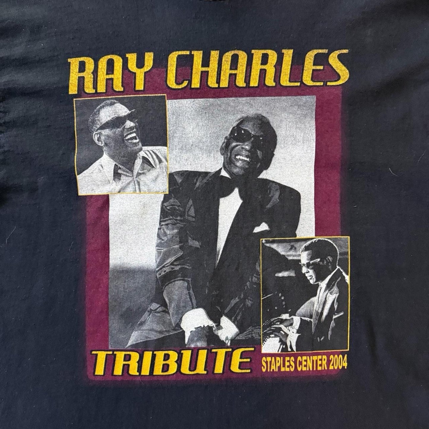 Vintage Ray Charles Tribute 2004 Staples Center Shirt Mens Large