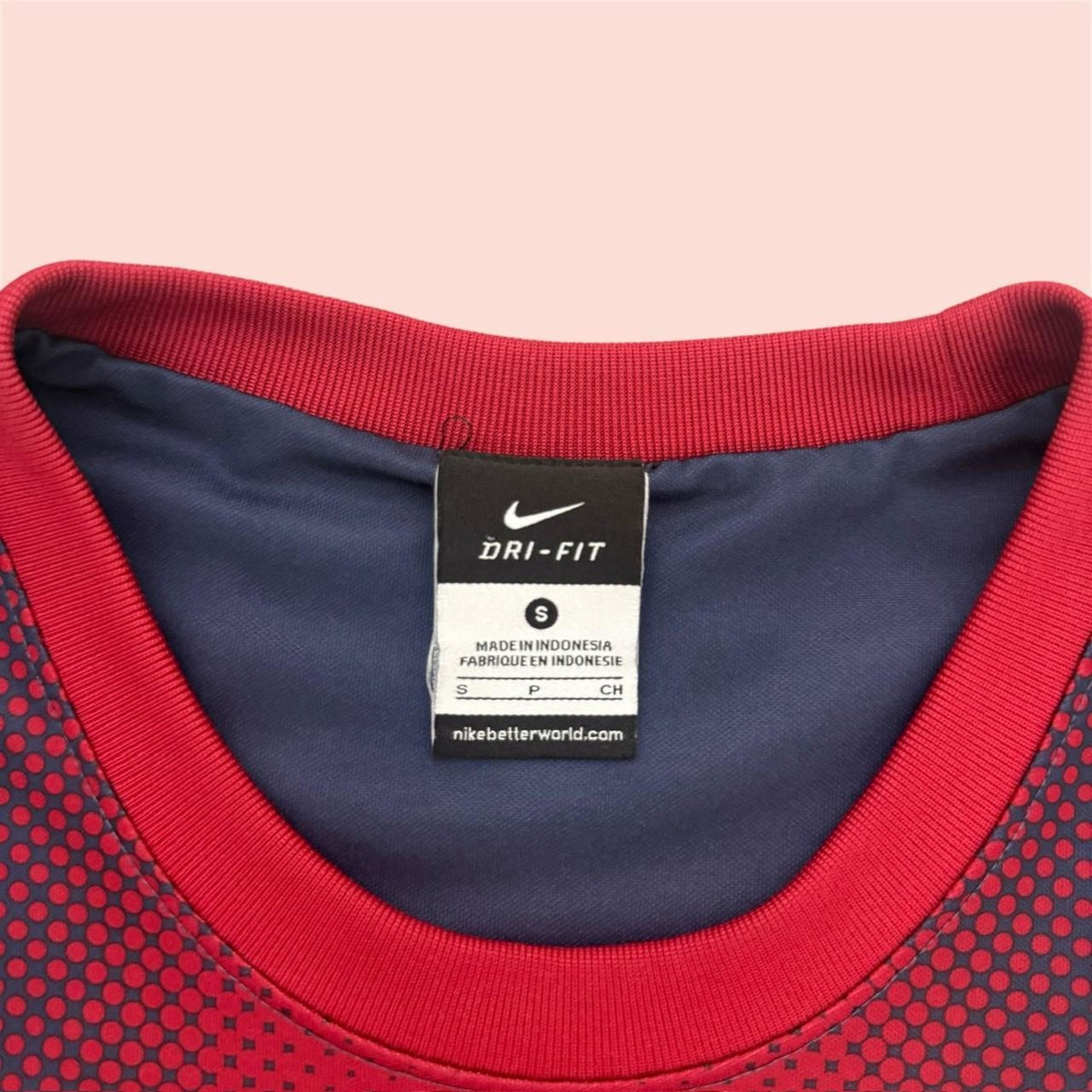 Vintage Nike 2012 Barcelona Home Soccer Jersey Kit Mens Small