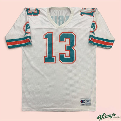 Vintage 90s Champion Miami Dolphins Dan Marino Football Jersey Mens Large