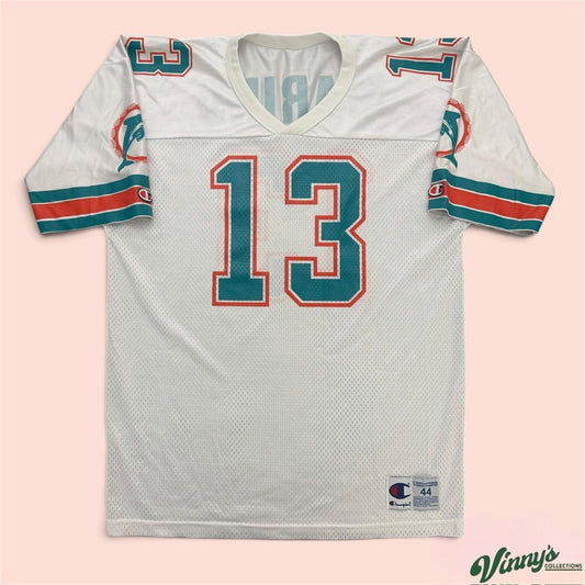 Vintage 90s Champion Miami Dolphins Dan Marino Football Jersey Mens Large