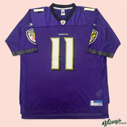 Vintage 00s NFL Reebok Baltimore Ravens Jeff Blake Football Jersey Mens 2XL