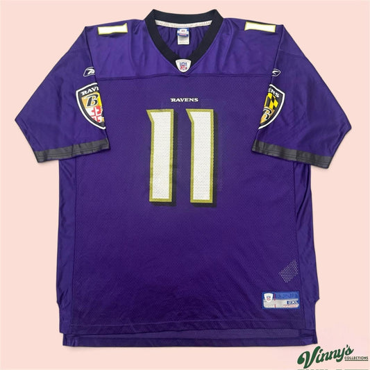 Vintage 00s NFL Reebok Baltimore Ravens Jeff Blake Football Jersey Mens 2XL
