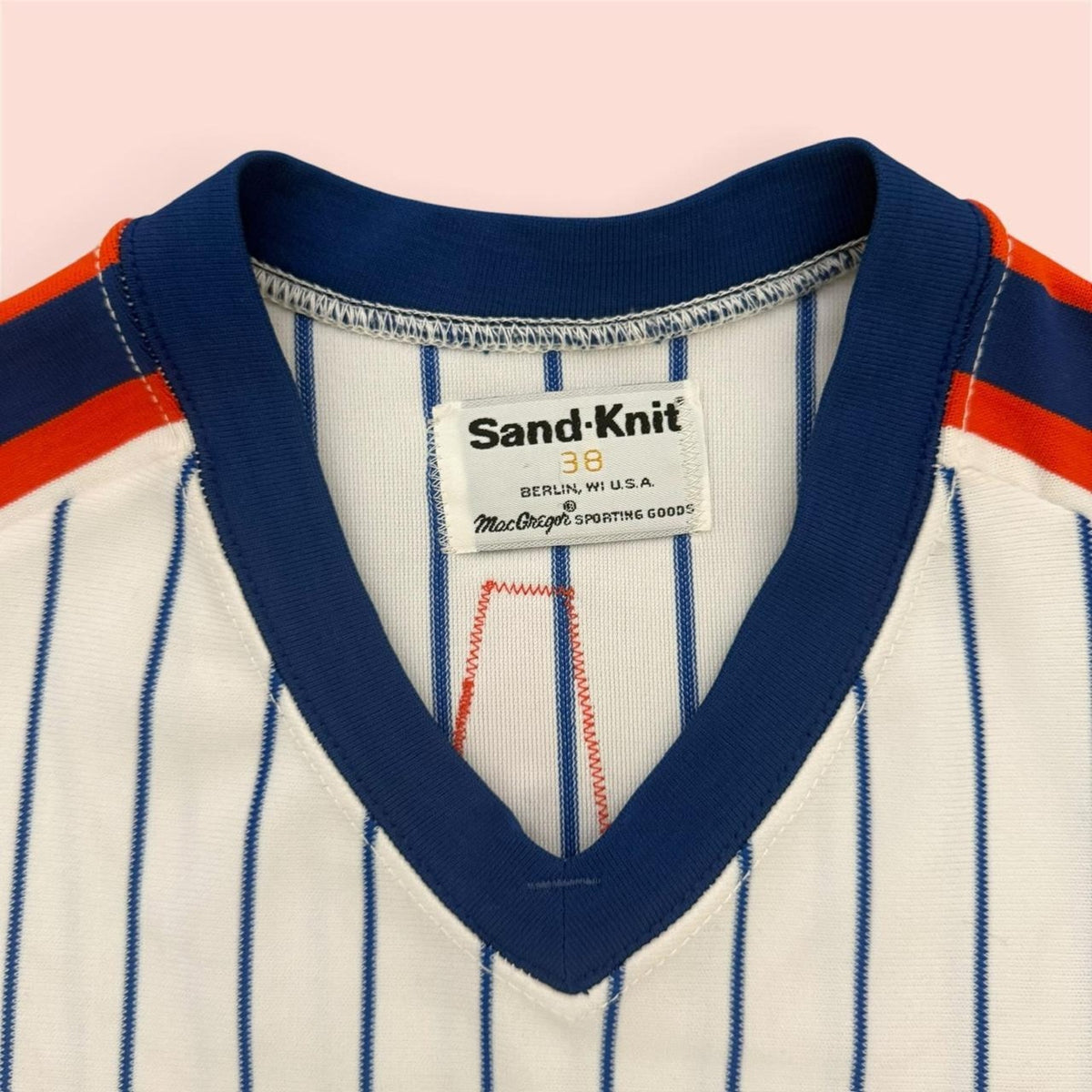 Vintage 80s Sand Knit New York Mets Keith Hernandez Baseball Jersey Mens Medium