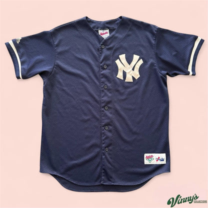 Vintage 90s Majestic MLB New York Yankees Baseball Jersey Mens Large