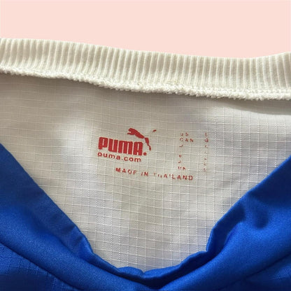 Vintage 00s Puma Italy 2006 World Cup LS Soccer Jersey Kit Mens Large
