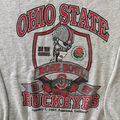 Vintage Jerzees 1997 Ohio State Buckeyes Rose Bowl College Sweatshirt Mens XL