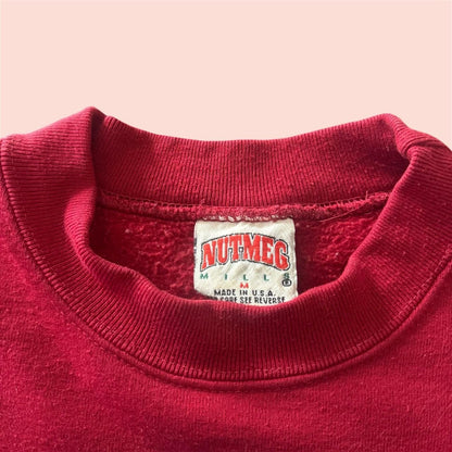 Vintage 90s Nutmeg Stanford Cardinal College Sweatshirt Mens Medium