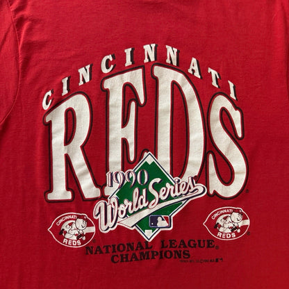 Vintage 1990 Screen Stars MLB Cincinnati Reds Baseball Shirt Mens Large