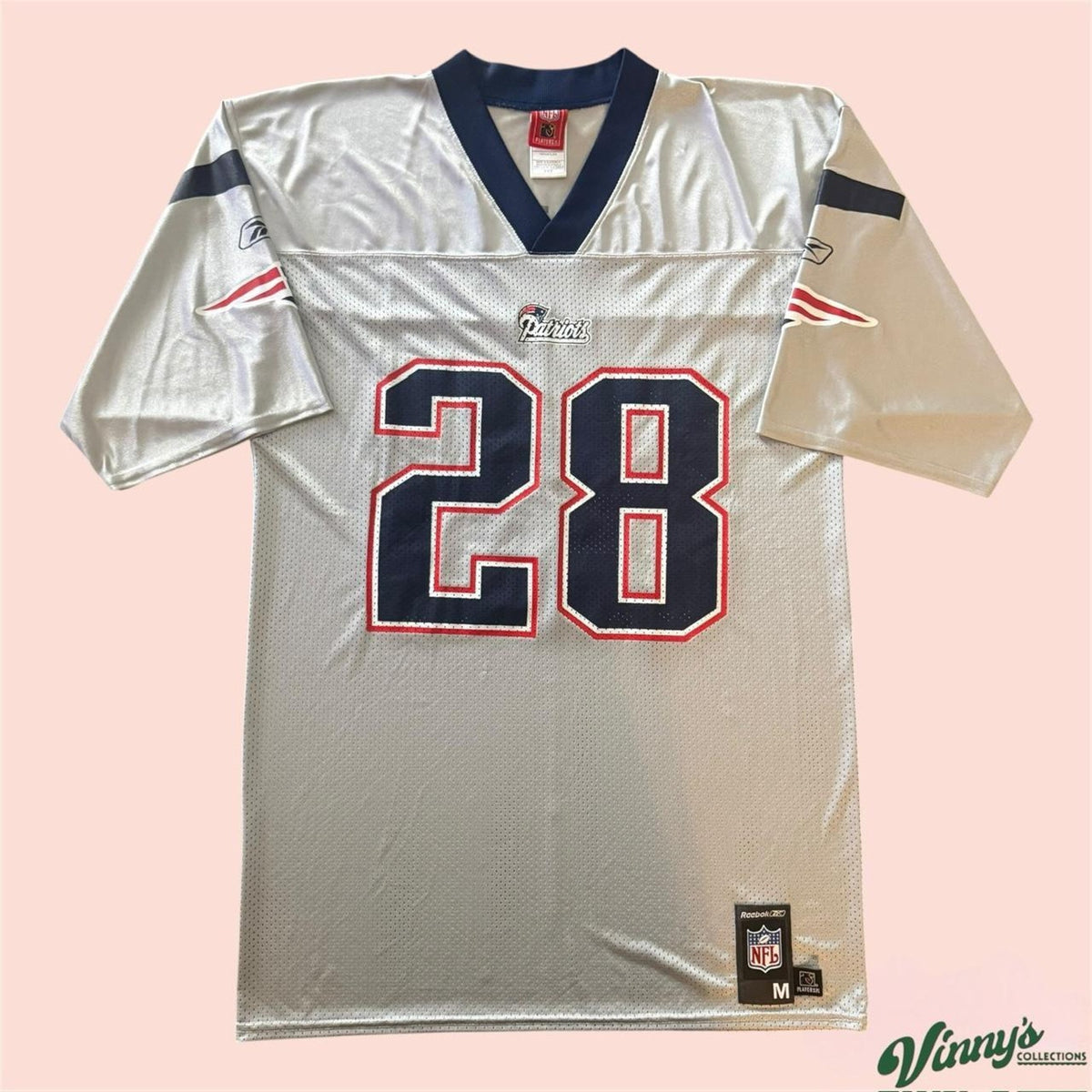Reebok NFL New England Patriots Corey Dillon Football Jersey Mens Medium