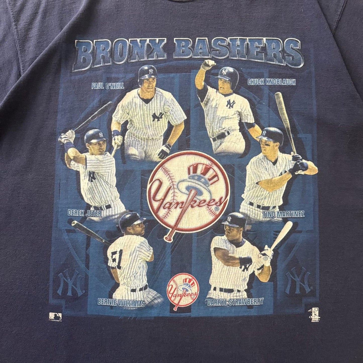 Vintage Pro Player MLB New York Yankees Bronx Bashers Baseball Shirt Mens XL