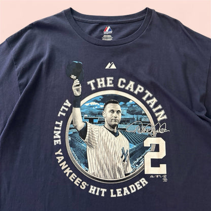Majestic MLB New York Yankees Derek Jeter Baseball Shirt Mens XL