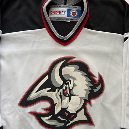 Vintage 90s CCM NHL Buffalo Sabres Miroslav Satan Hockey Jersey Youth Large XL