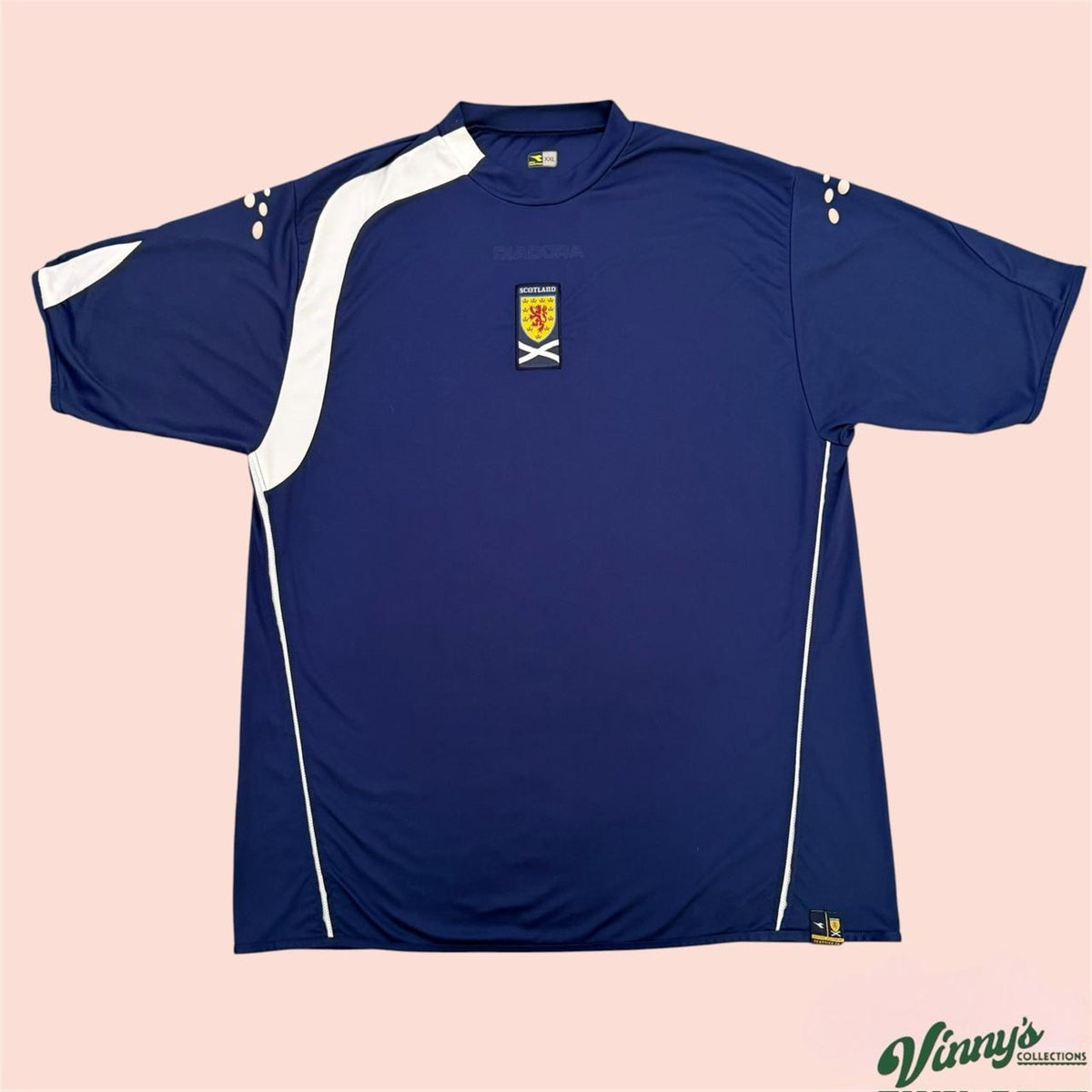 Vintage Diadora 2005 Scotland National Soccer Team Jersey Kit Mens 2XL