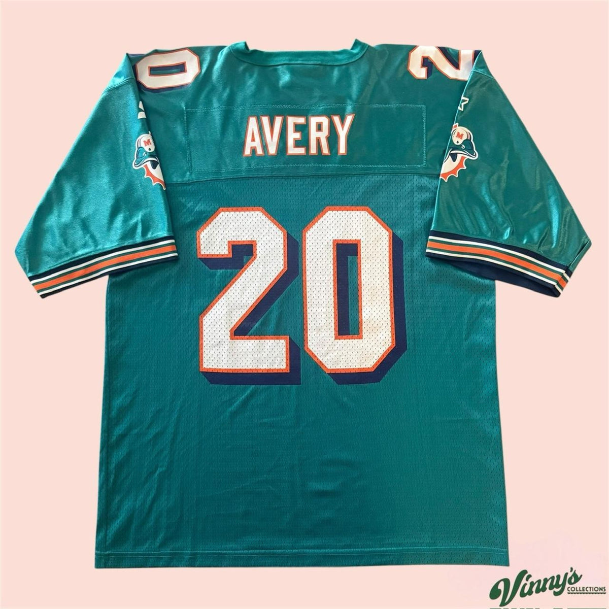 Vintage 90s Starter NFL Miami Dolphins John Avery Football Jersey Mens 52 XL