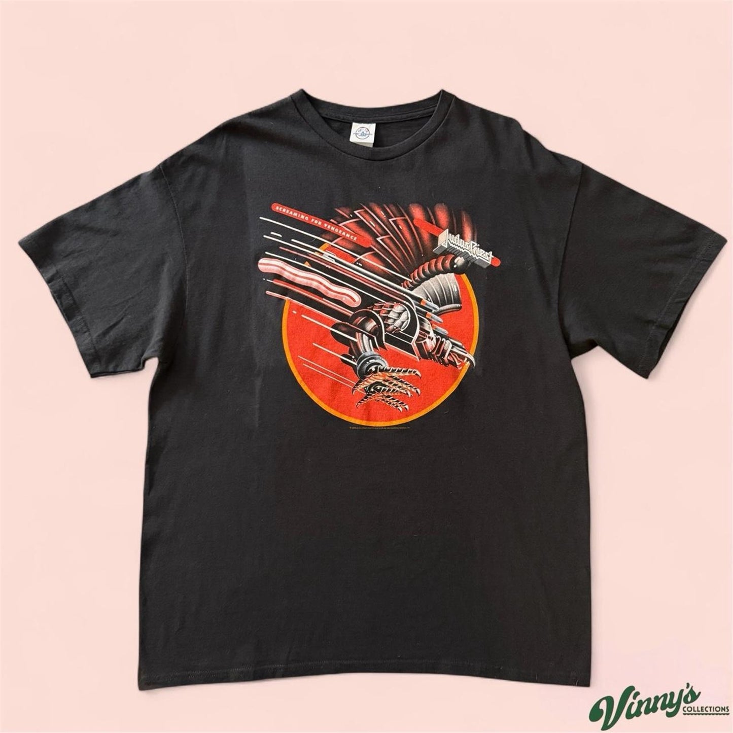 Vintage 00s Delta Judas Priest Screaming For Vengeance Band Tee Shirt Mens XL
