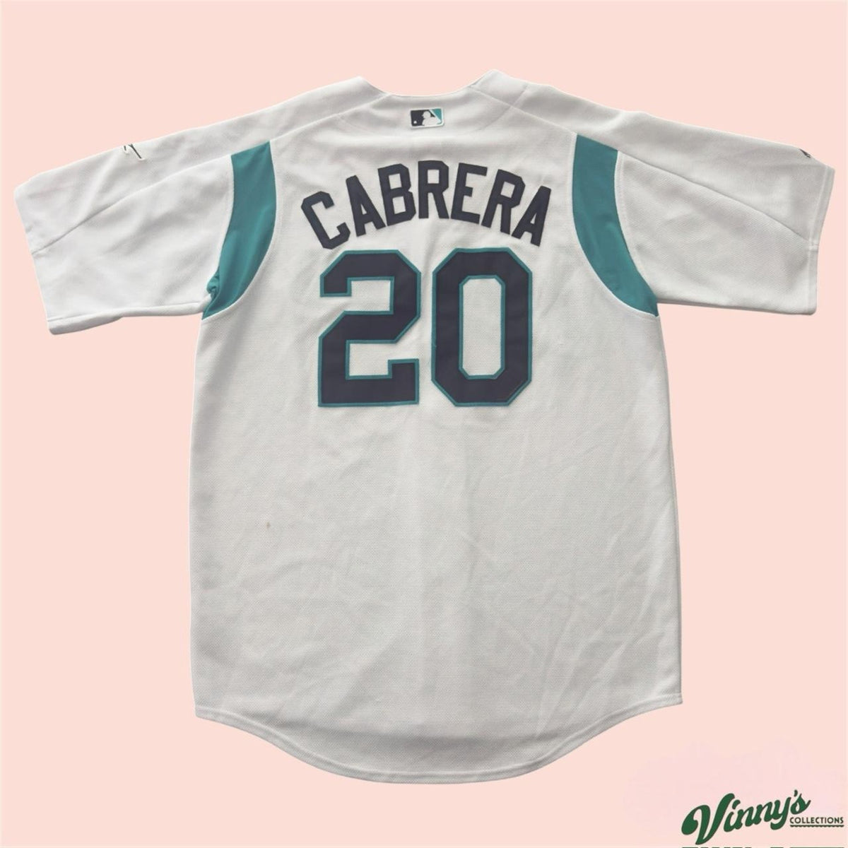 Majestic MLB Florida Marlins Miguel Cabrera Baseball Jersey Mens Large