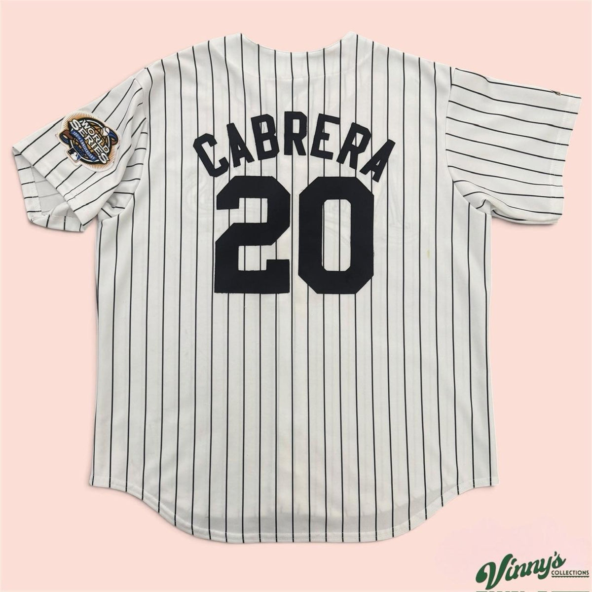 Vintage Majestic Florida Marlins 2003 World Series Miguel Cabrera Jersey Mens XL