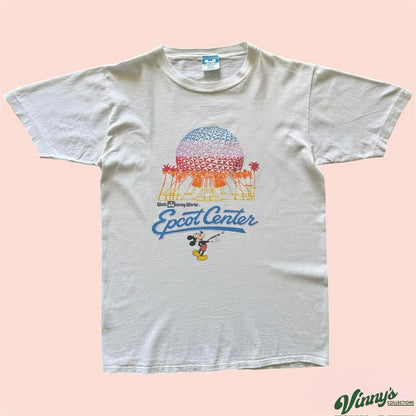 Vintage 80s Walt Disney World Epcot Center Shirt Mens Medium
