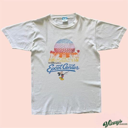 Vintage 80s Walt Disney World Epcot Center Shirt Mens Medium