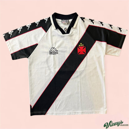 Vintage 1996 Kappa Vasco Da Gama Ramon Menezes Away Soccer Jersey Kit Mens Large