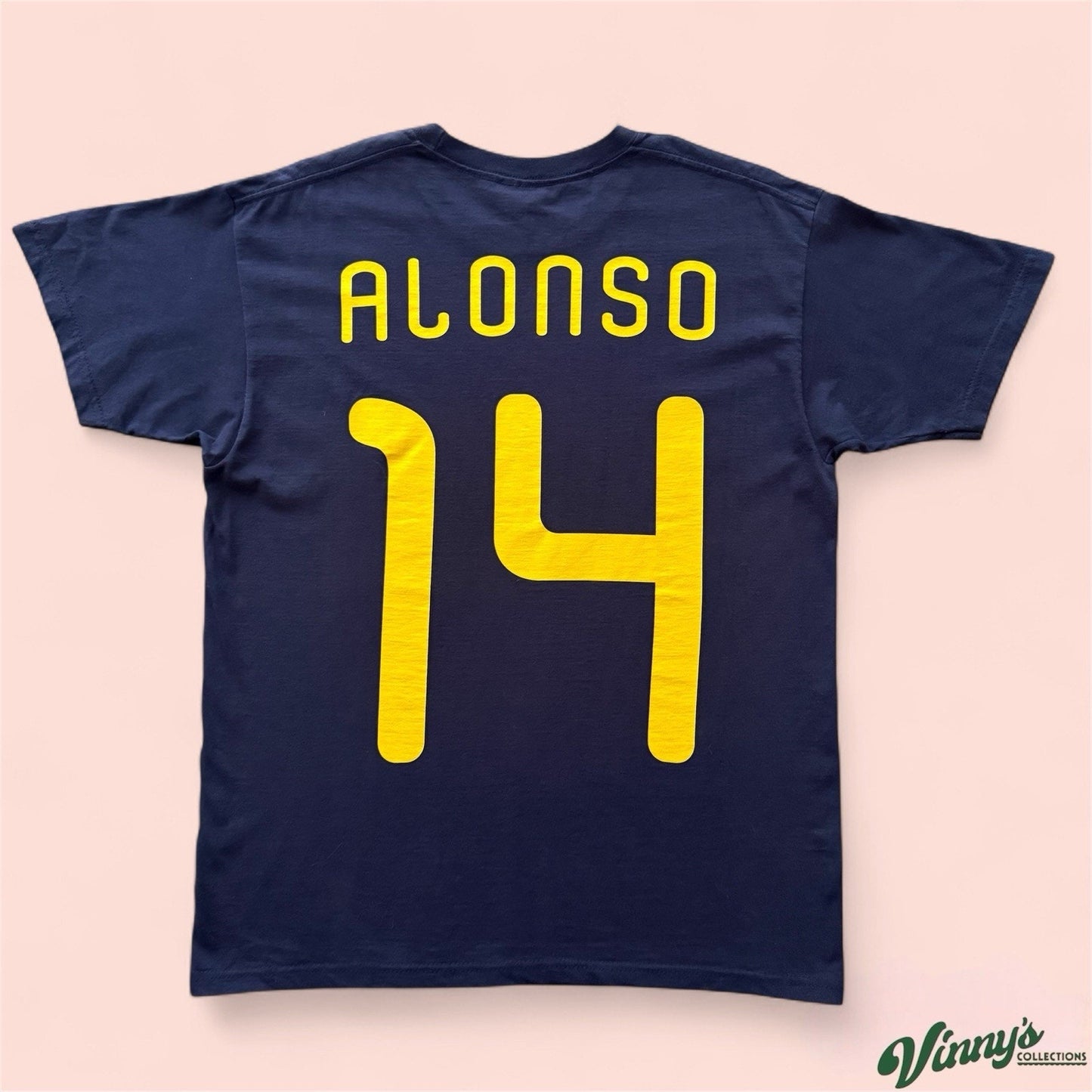 Spain Xabi Alonso 2010 World Cup Champions Soccer Shirt Mens Medium
