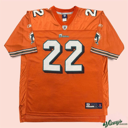 Vintage 00s Reebok NFL Miami Dolphins Reggie Bush Football Jersey Mens XL