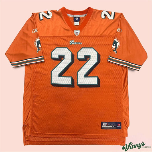 Vintage 00s Reebok NFL Miami Dolphins Reggie Bush Football Jersey Mens XL