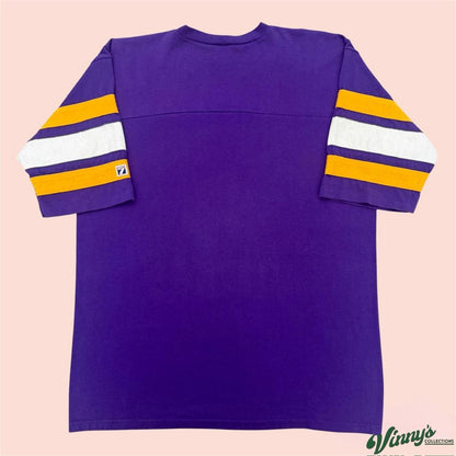 Vintage 90s Logo 7 NFL Minnesota Vikings Stripe Football Shirt Mens XL