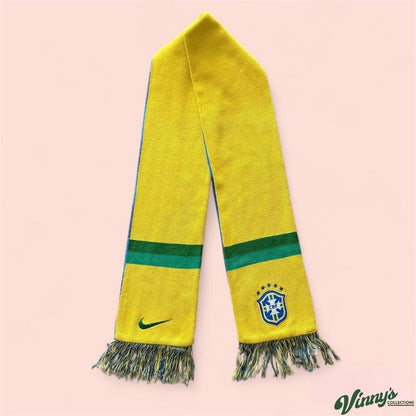 Vintage 00s Nike Brazil World Cup Soccer Scarf