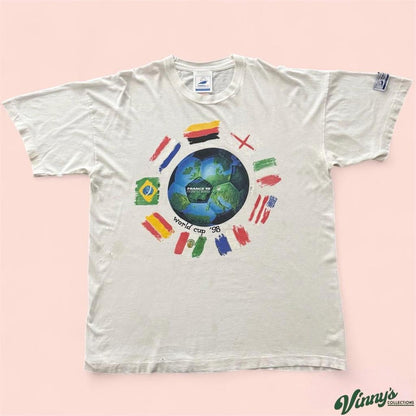 Vintage 1998 World Cup France Soccer Shirt Mens XL