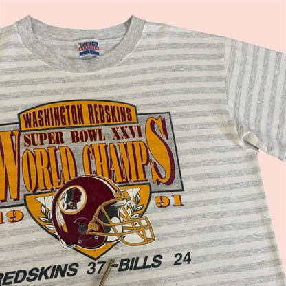 Trench 1991 NFL Washington Redskins Super Bowl XXVI Football Shirt Mens Large