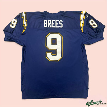 Vintage Reebok San Diego Chargers Drew Brees Stitched Football Jersey Mens 2XL