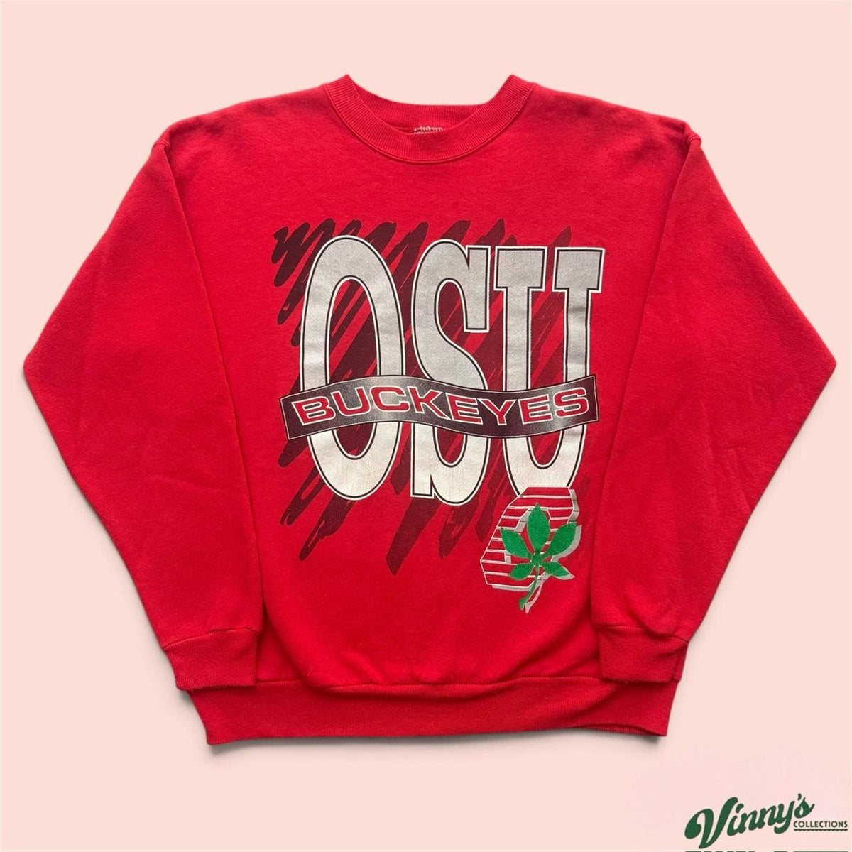 Vintage 90s Ohio State Buckeyes College Crewneck Sweatshirt Mens Large